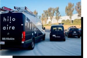 Hilo Aire hvac work vans
