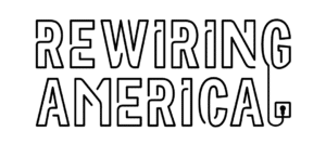 Lennox Spring Promotion - Rewiring America Logo, Link leading to the CA Rebates page.