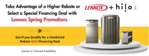 Lennox Spring Promotion Banner - Rebate or Special Financing of Lennox Spring Promotion